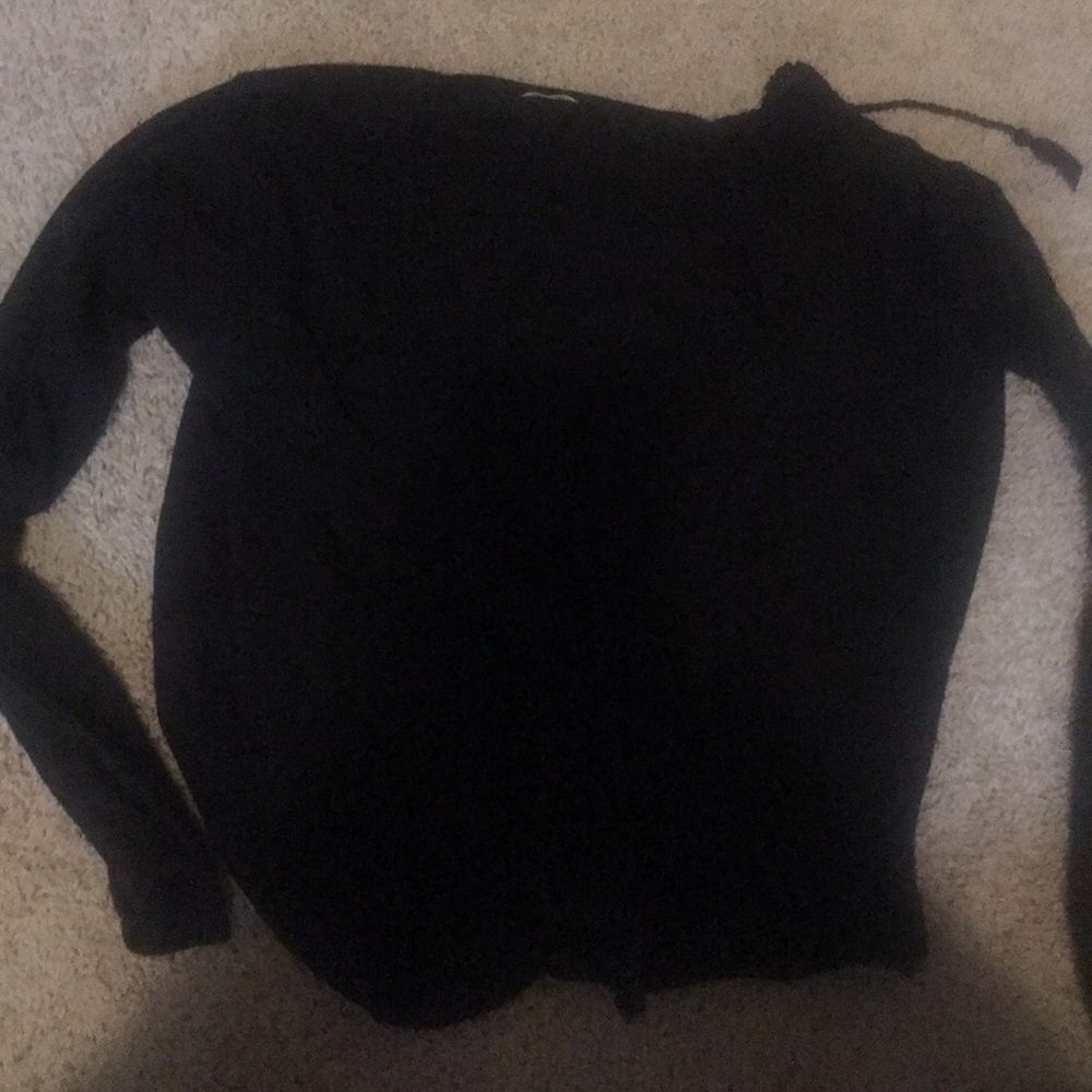 Black flowy peasant top